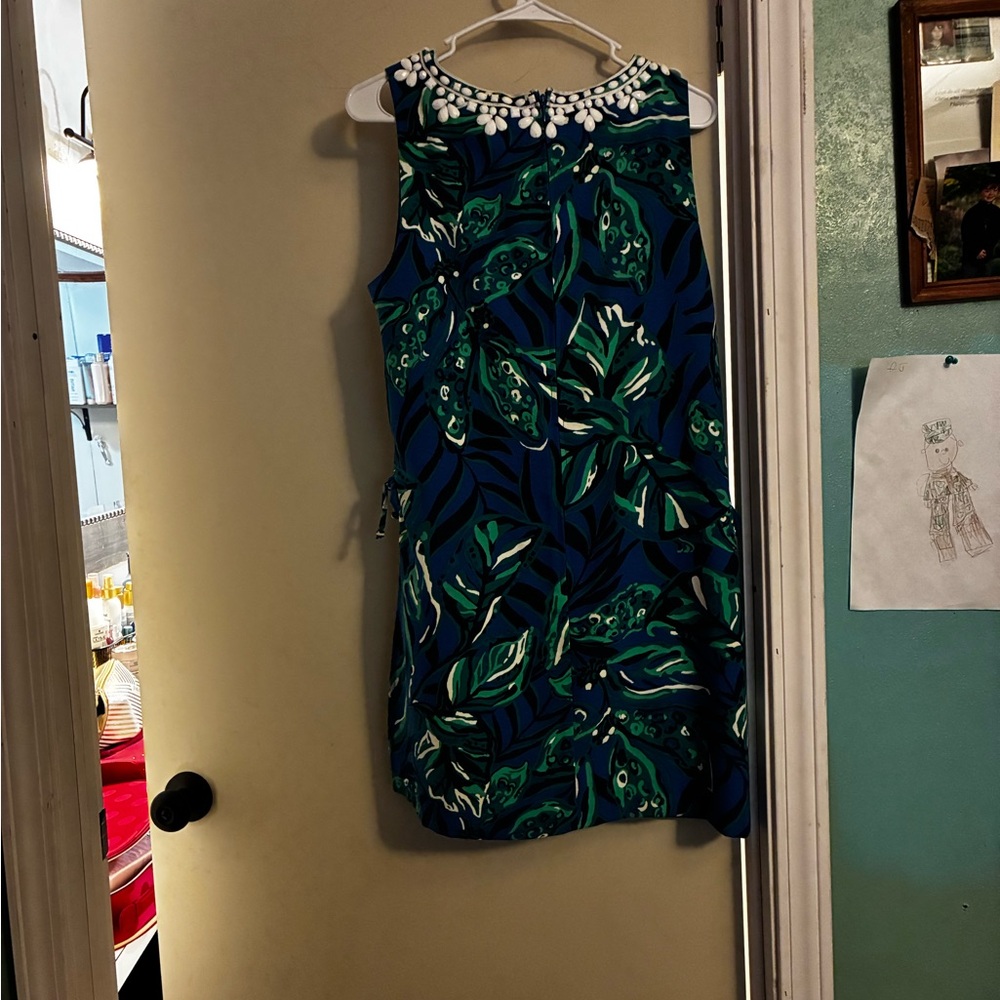 Lilly Pulitzer Donna Sleeveless Romper * Indigo Breeze Shady Gators (10) - Picture 7 of 11